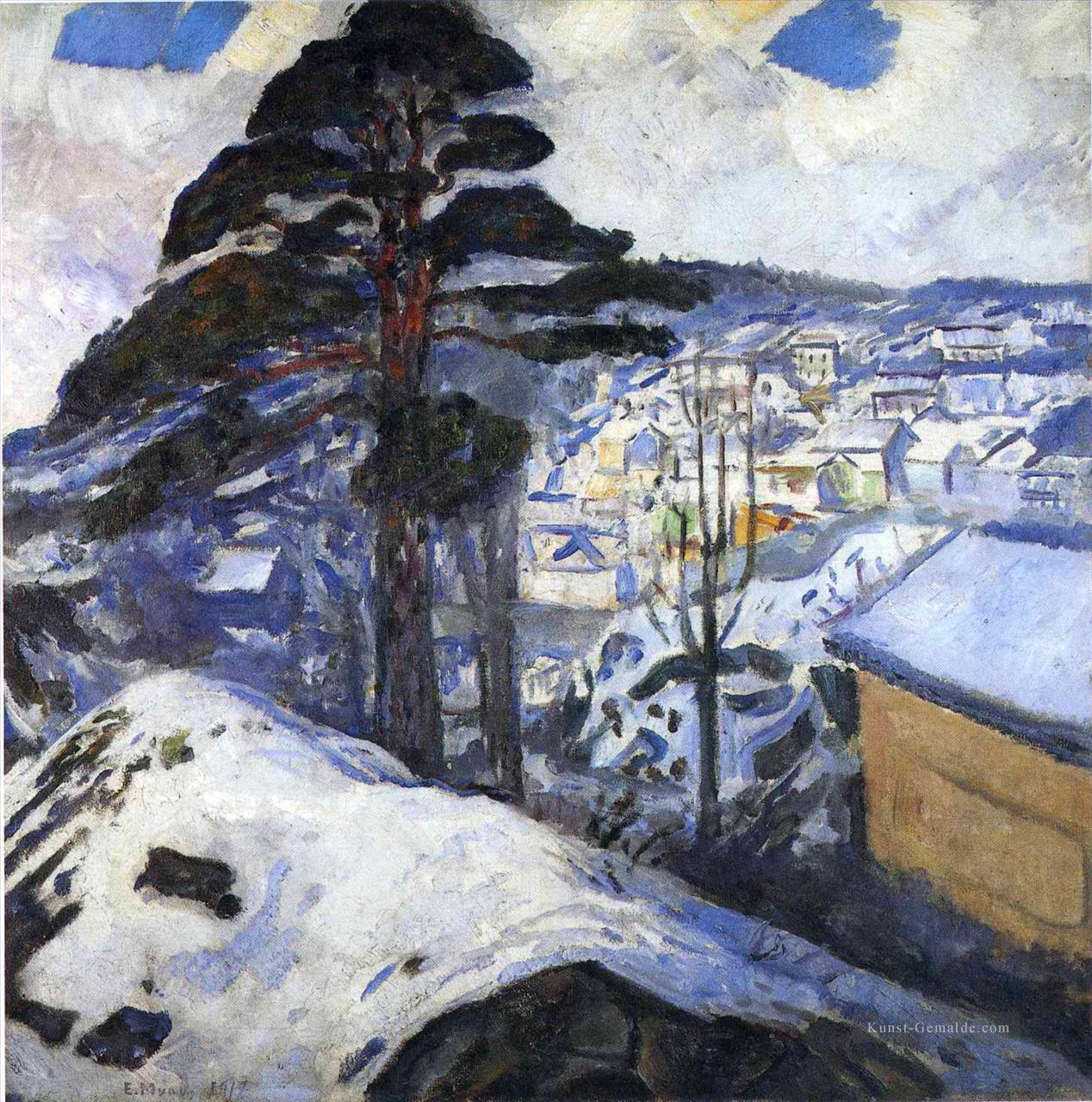 Winter Kragero 1912 Edvard Munch Ölgemälde